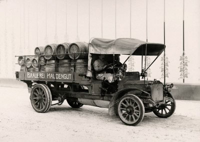 Haldengut Motorwagen um 1913